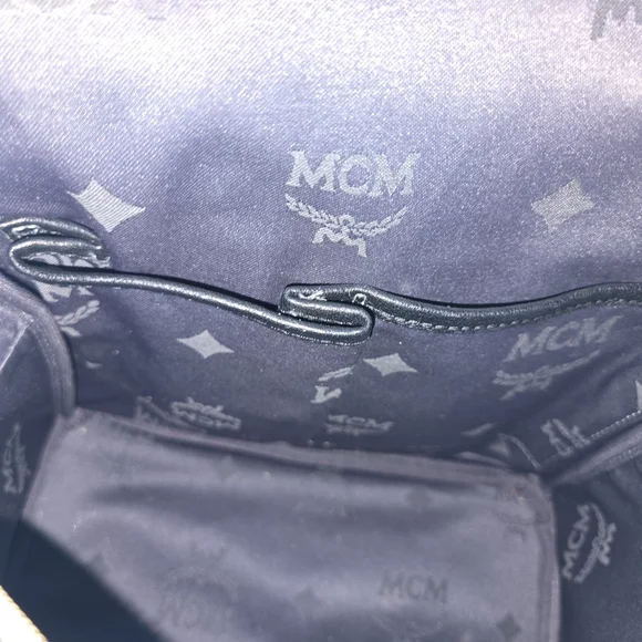 MCM Black and Gold Studded Backpack - Picture 16 of 16